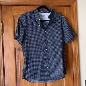 Penguin Button Up Short Sleeve Patterned Shirt